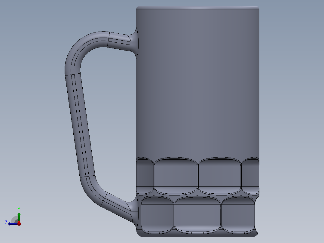 玻璃器子、杯子(18)右视图