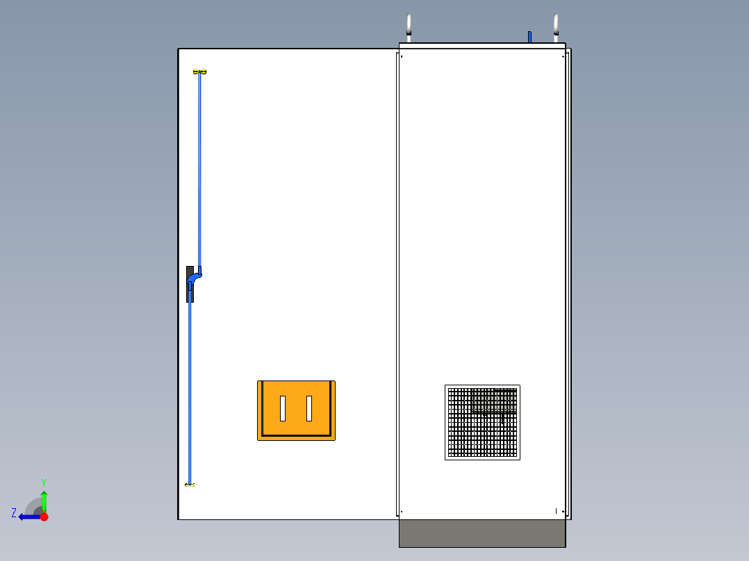 三柜万能断路器组装刀开关软启动旁路控制柜 55326右视图