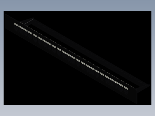 1U 19_ 机架式 Keystone 配线架