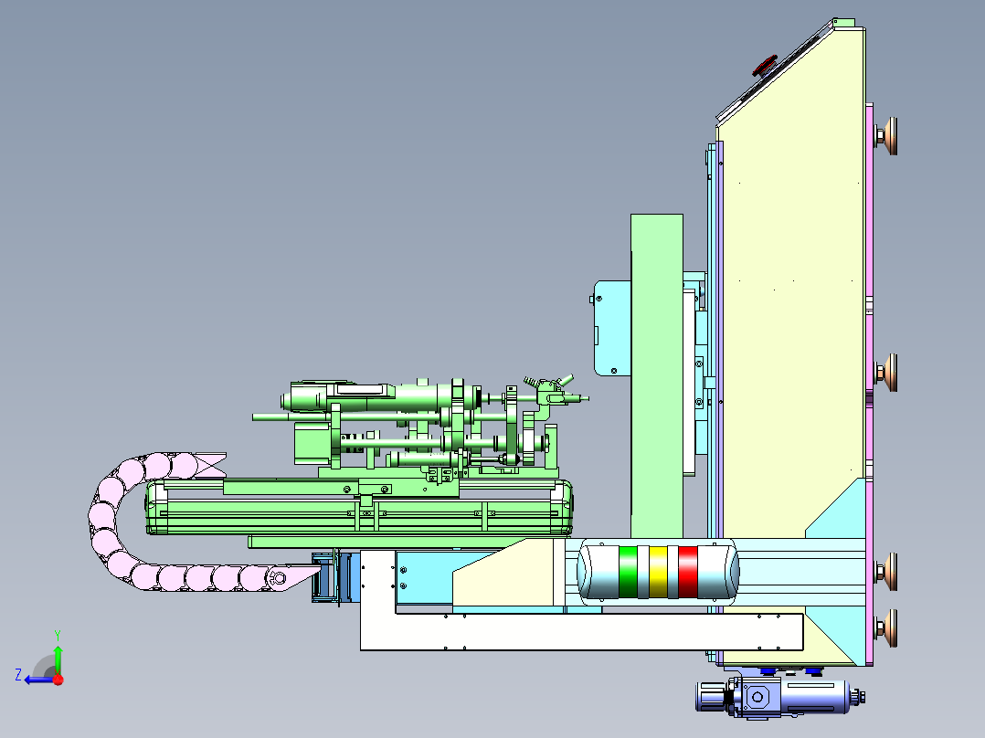 自动锁螺丝机右视图