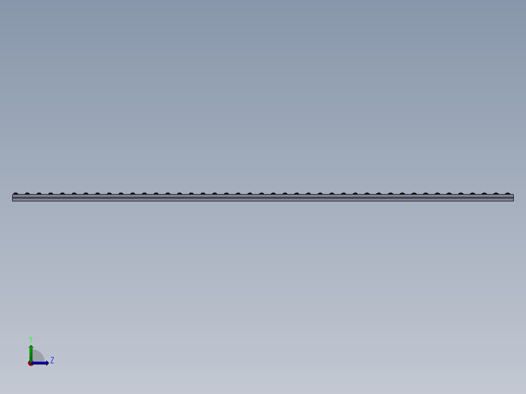 工业轮轨左视图
