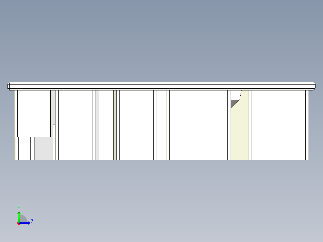 纸浆模塑炒锅左视图