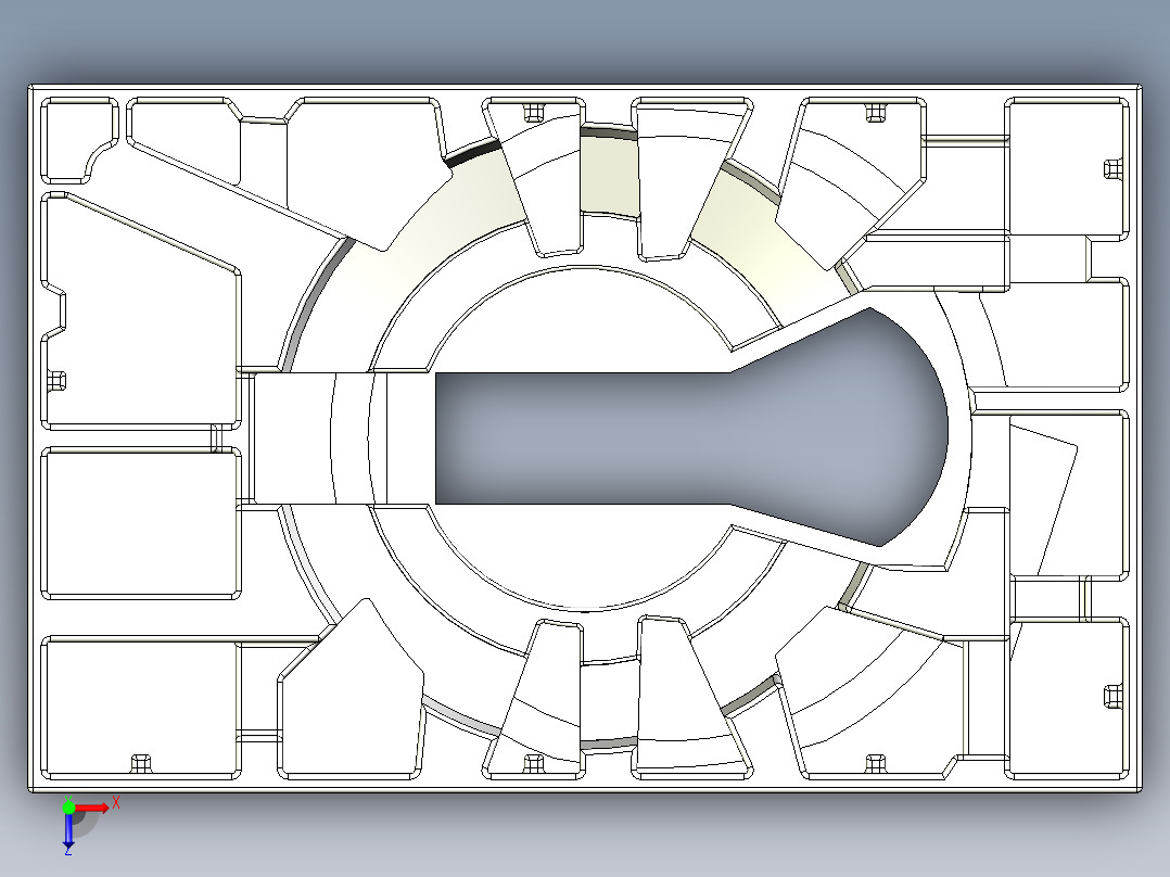 纸浆模塑炒锅俯视图