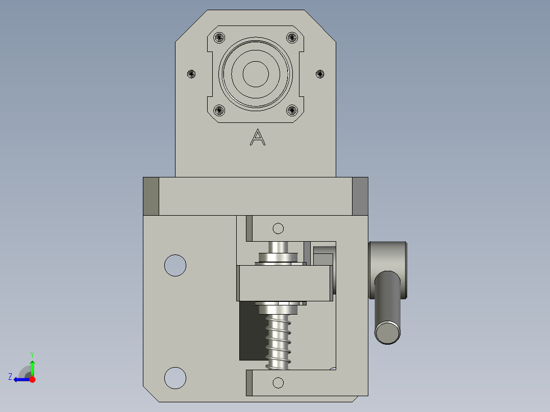 YWP200K4-06-03-00编码器组件右视图