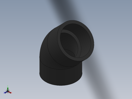 ELBOW_DN100_PN10_U-PVC正等轴测缩略图