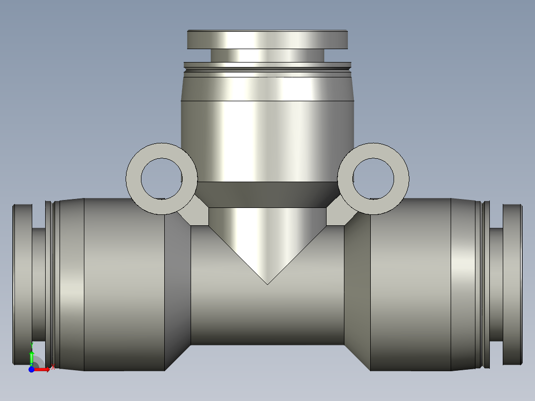 接头PE10亚德客前视图