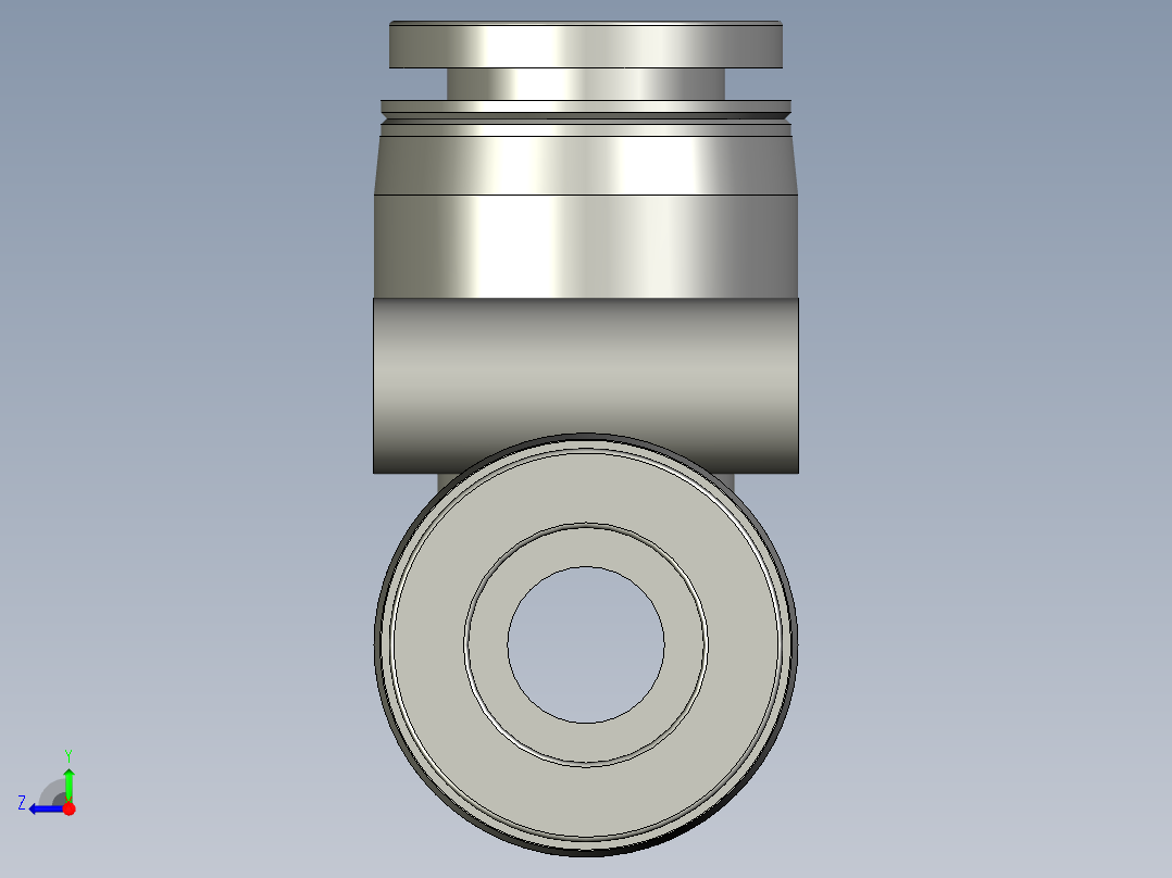 接头PE10亚德客右视图