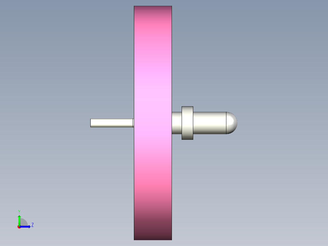 3D打印用行星齿轮传动装置左视图