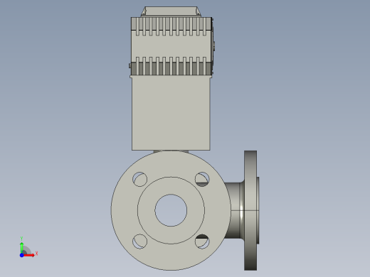 电动三通阀-DN40前视缩略图