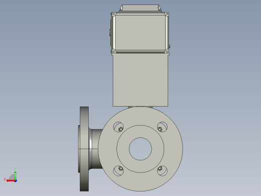 电动三通阀-DN40后视缩略图