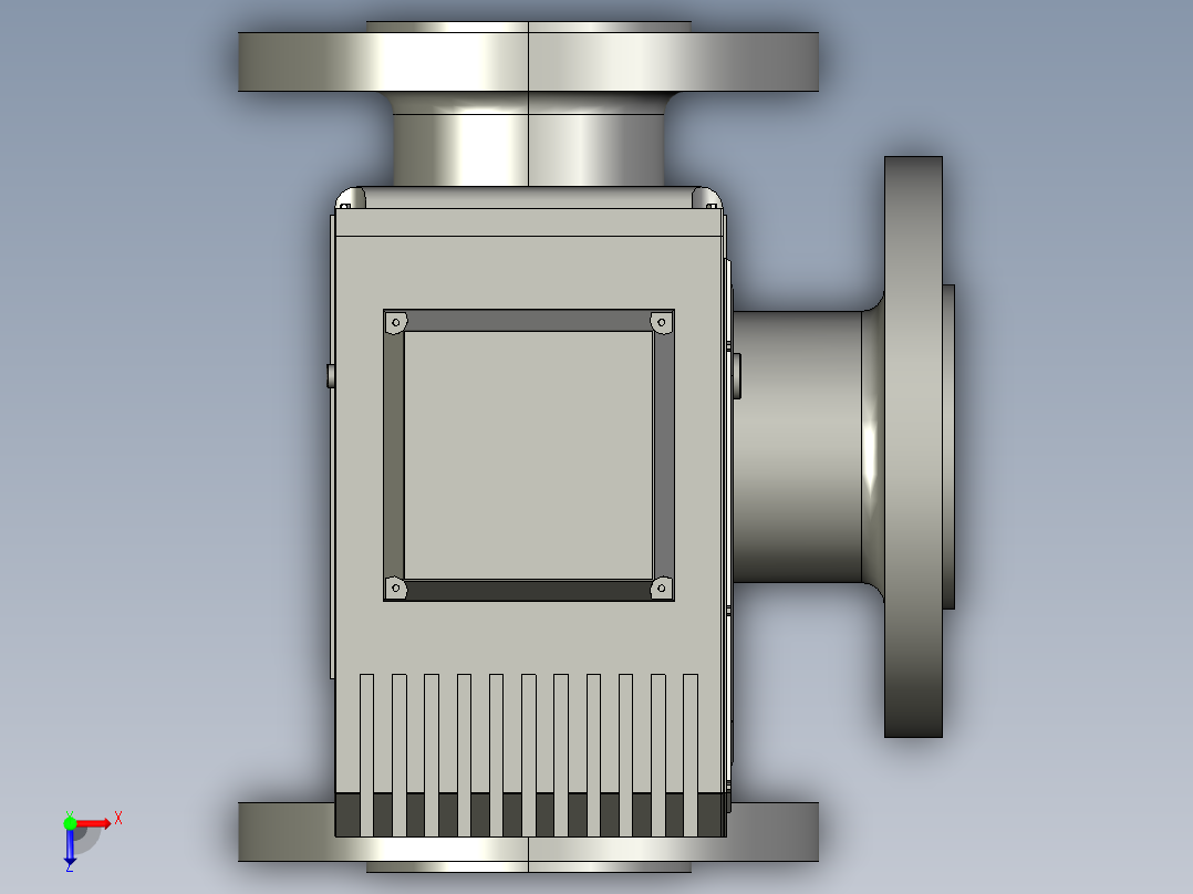 电动三通阀-DN40俯视图