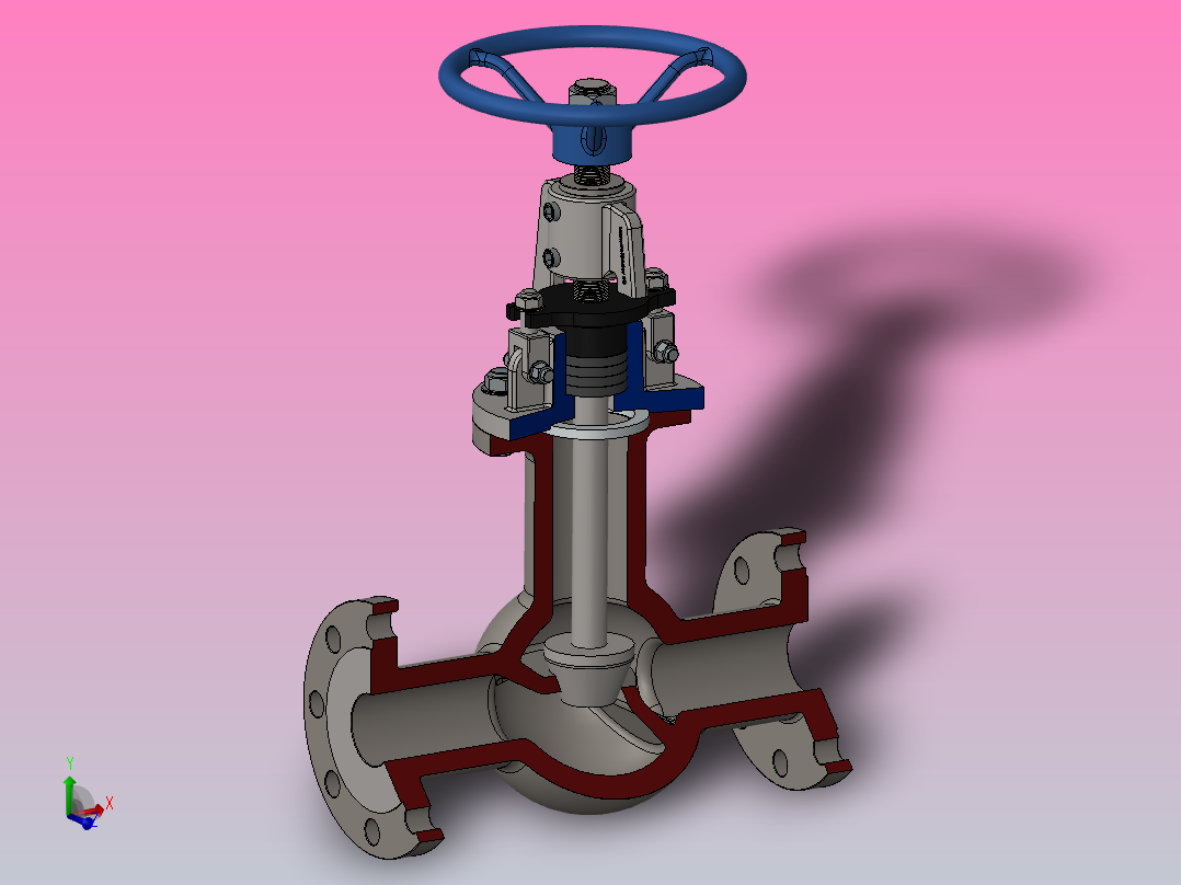 阀门（切掉）主视图