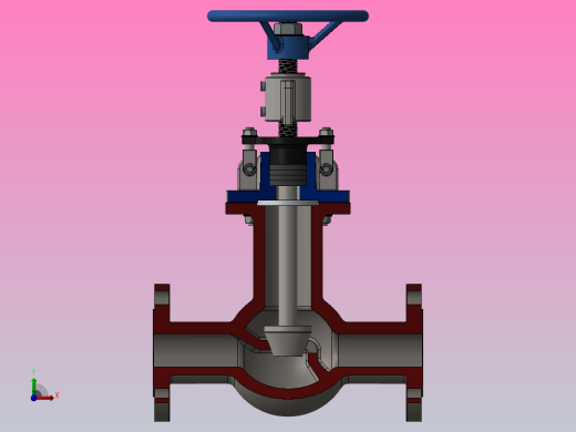 阀门（切掉）前视缩略图