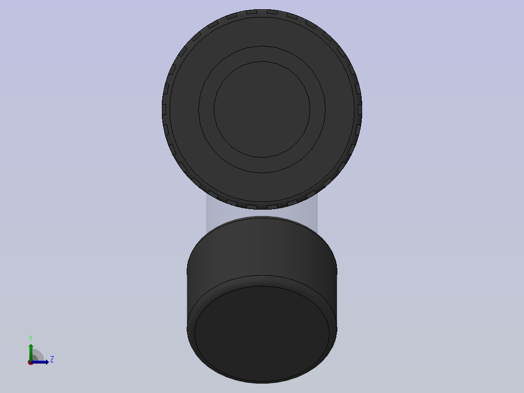 Y filter DN20 PN10 U-PVC左视图