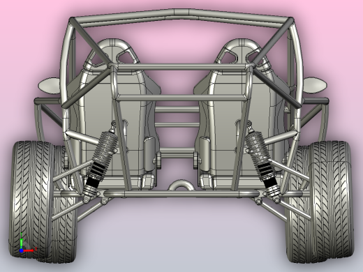 越野车框架设计前视缩略图