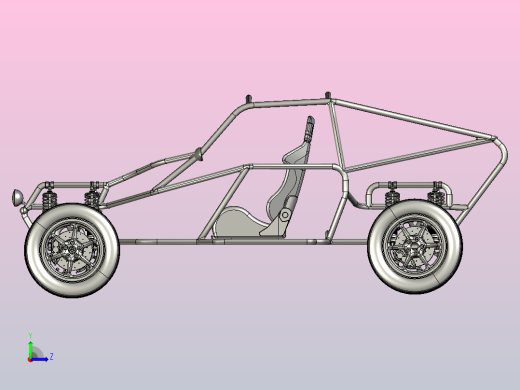 越野车框架设计左视缩略图
