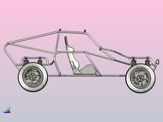 越野车框架设计右视缩略图