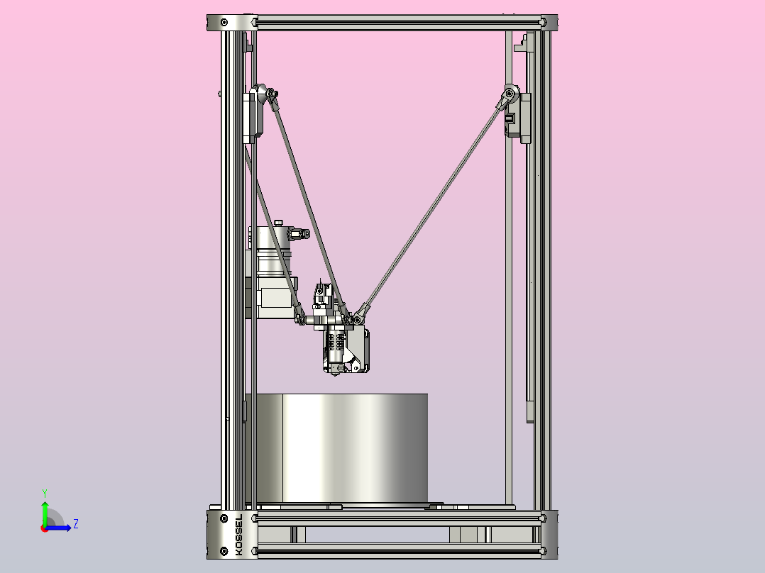 1_3D数控打印机床2(经典)左视图