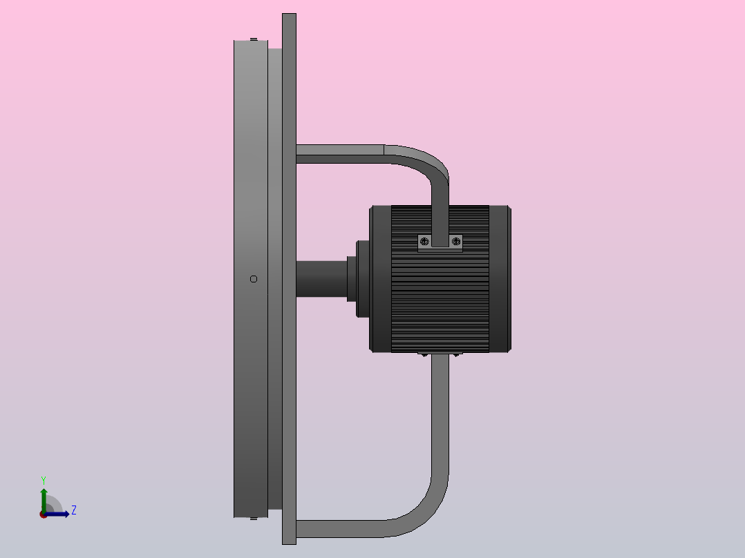 LKZ45№4.0GII轴流风机[ LKZ45№4.0GII]右视图