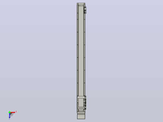 滚珠丝杠直线轴内置导轨TPA-GCR-65-1610C-L700-MP-M40-N3俯视缩略图