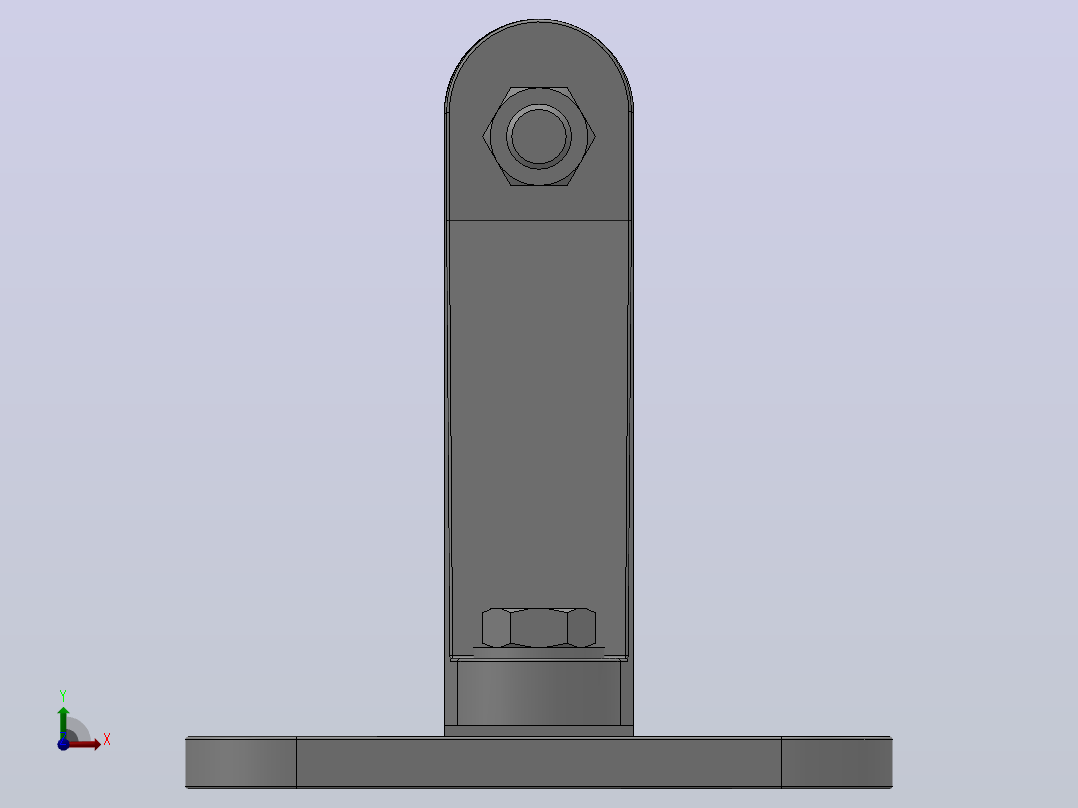 MWP户外二片矩形母线固定金具(立放式)[MWL-203]前视图
