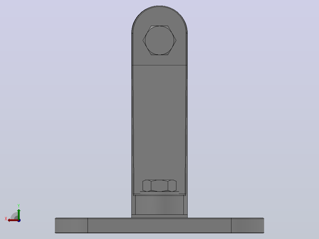 MWP户外二片矩形母线固定金具(立放式)[MWL-203]后视图