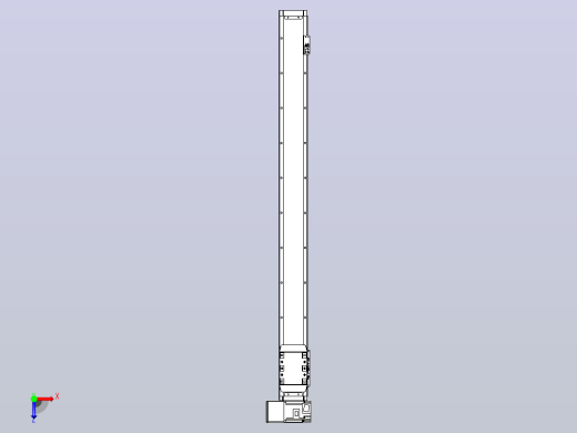 机器人皮带驱动直线轴TPA-GCB-80-P60-L900-LU-M20-N3俯视缩略图