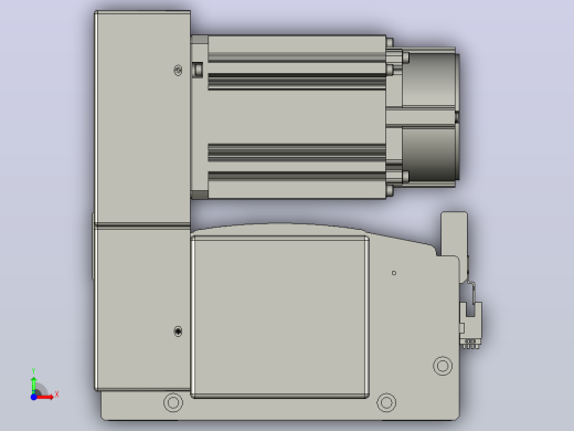 皮带直线轴半封闭可选导轨TPA-HNB-220D-176-L1500-LU-Y-P1K-N3前视缩略图