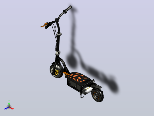 部分解决方案中创建的SXT 300踏板车