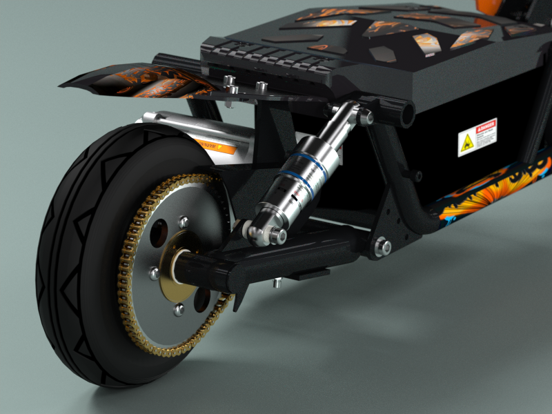 部分解决方案中创建的SXT 300踏板车