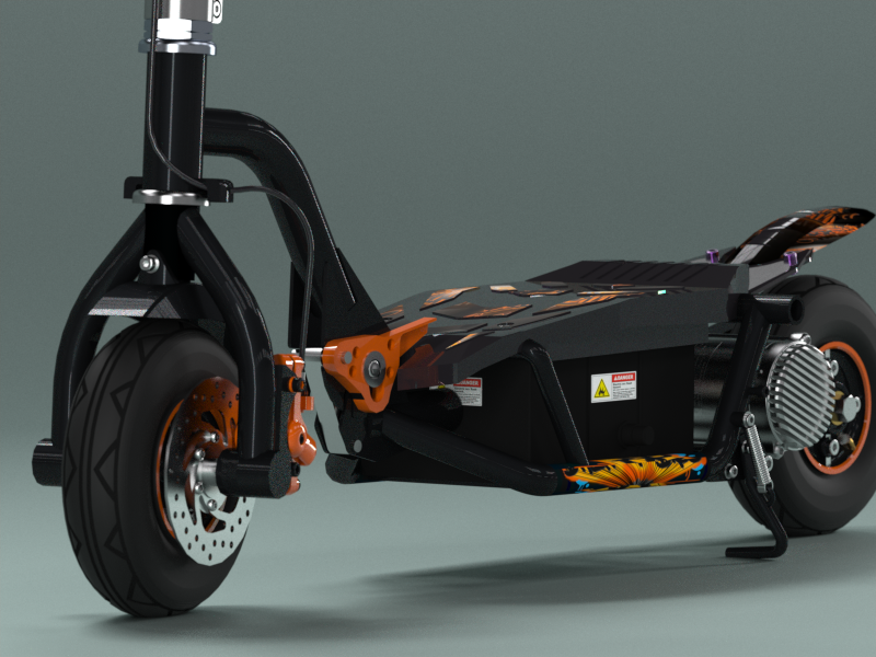 部分解决方案中创建的SXT 300踏板车