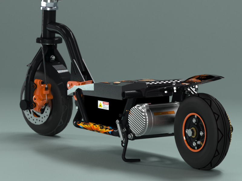 部分解决方案中创建的SXT 300踏板车
