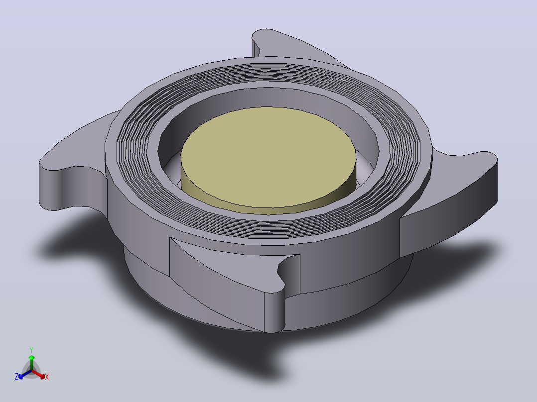 止回阀DCV2 WAFER CHECK VALVE正等轴测图