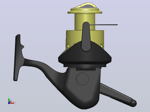 solidworks钓鱼绕线轮前视缩略图