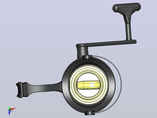 solidworks钓鱼绕线轮俯视缩略图