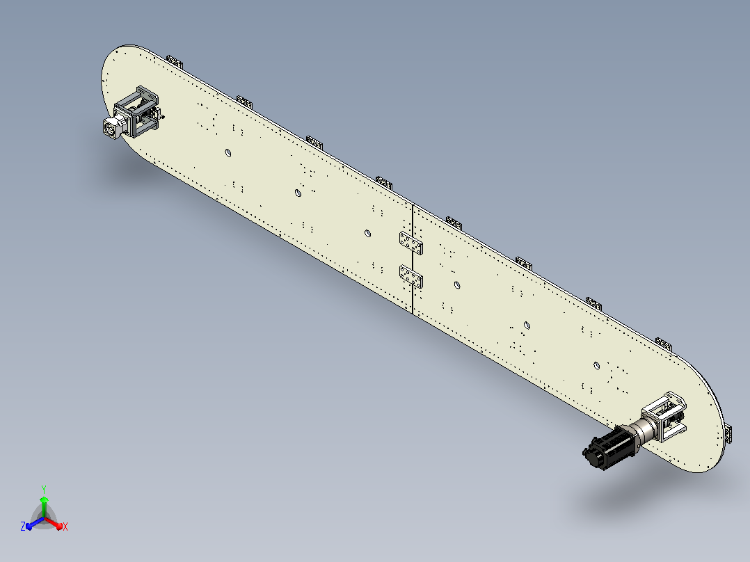 5v 散热用风扇 - 80x80x10mm正等轴测图