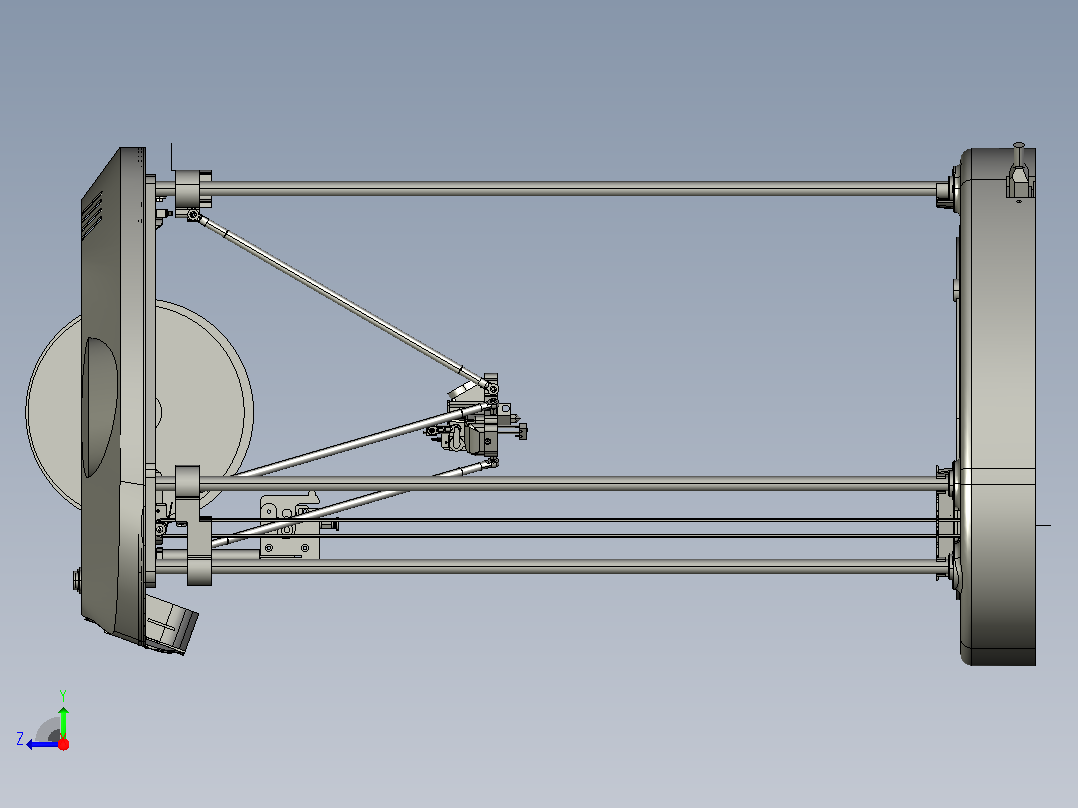 Delta 3D打印机右视图