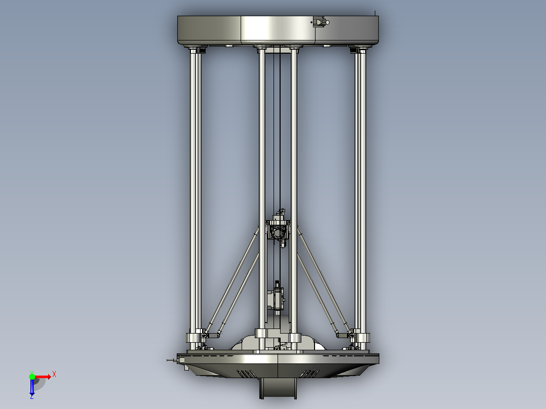 Delta 3D打印机俯视图