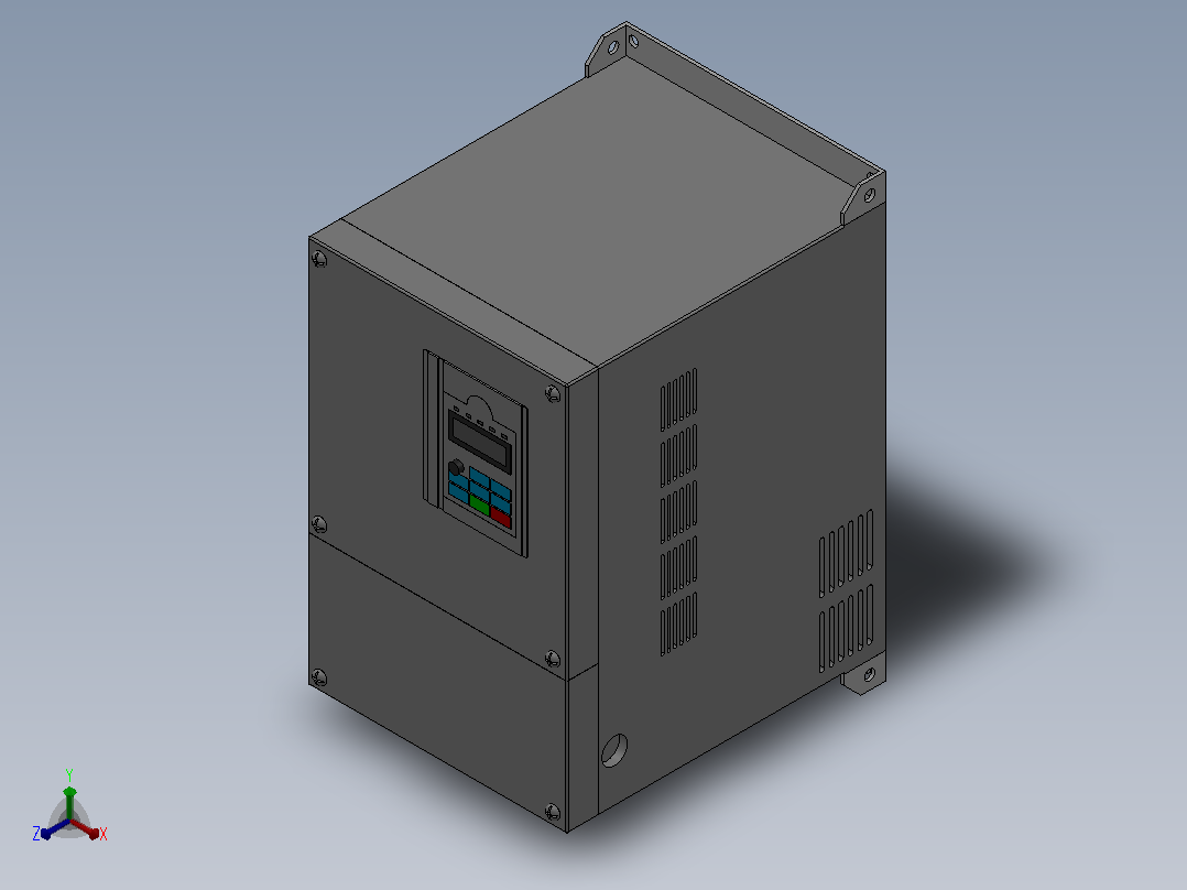 BD360通用高性能开环矢量变频器[BD360-5R5G-2]正等轴测图