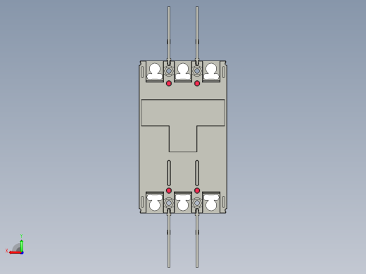 NXM-63S 3P塑料外壳式断路器三维模型202209后视缩略图