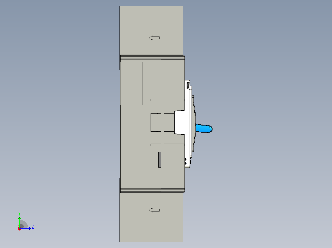 NXM-63S 3P塑料外壳式断路器三维模型202209左视图