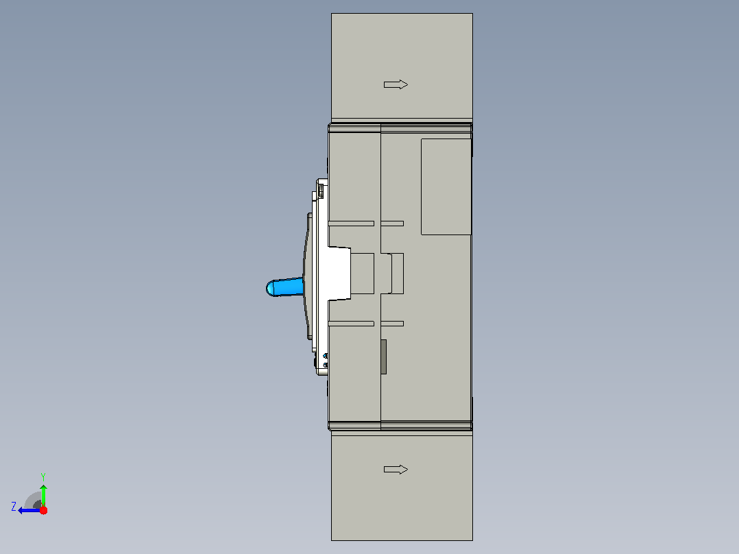 NXM-63S 3P塑料外壳式断路器三维模型202209右视图