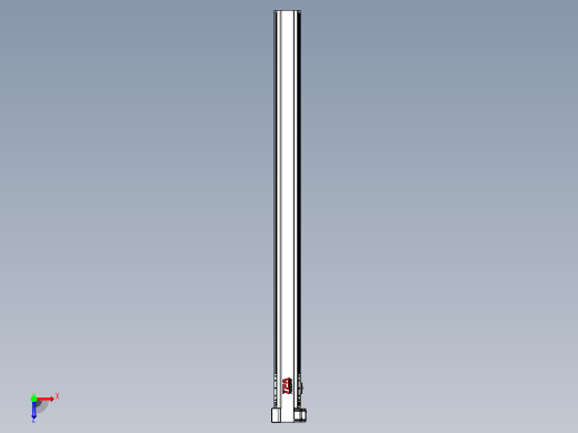 皮带直线轴半封闭可选导轨TPA-HNB-120D-110-L1600-LP-Y-P40-N3俯视缩略图