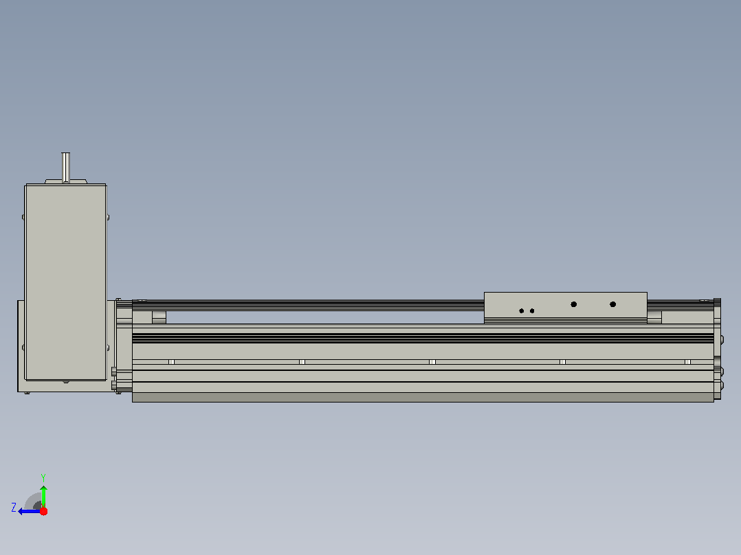 MT120BT半封闭皮带滑台[MT120BT.L100.200.RU.P40.C3]右视图