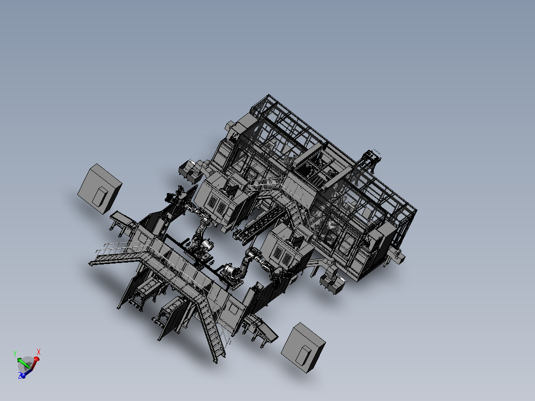 自动化曲轴箱下体生产线
