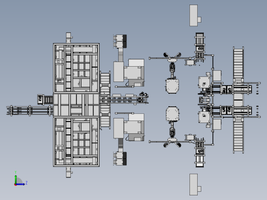 自动化曲轴箱下体生产线左视缩略图