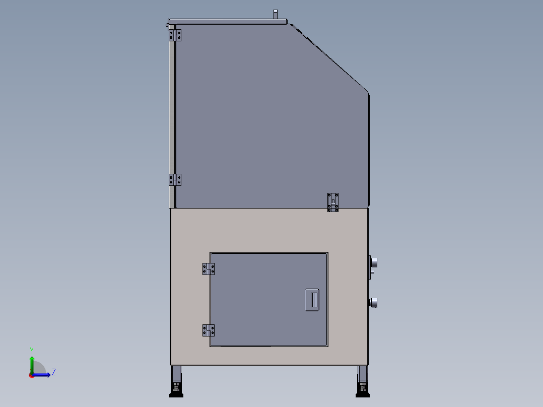 南方航空抛光机 sw14可编辑左视图