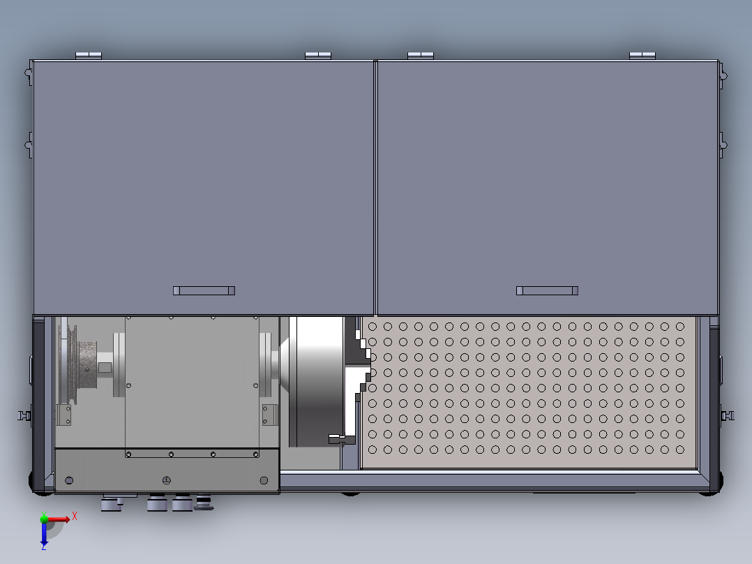 南方航空抛光机 sw14可编辑俯视图