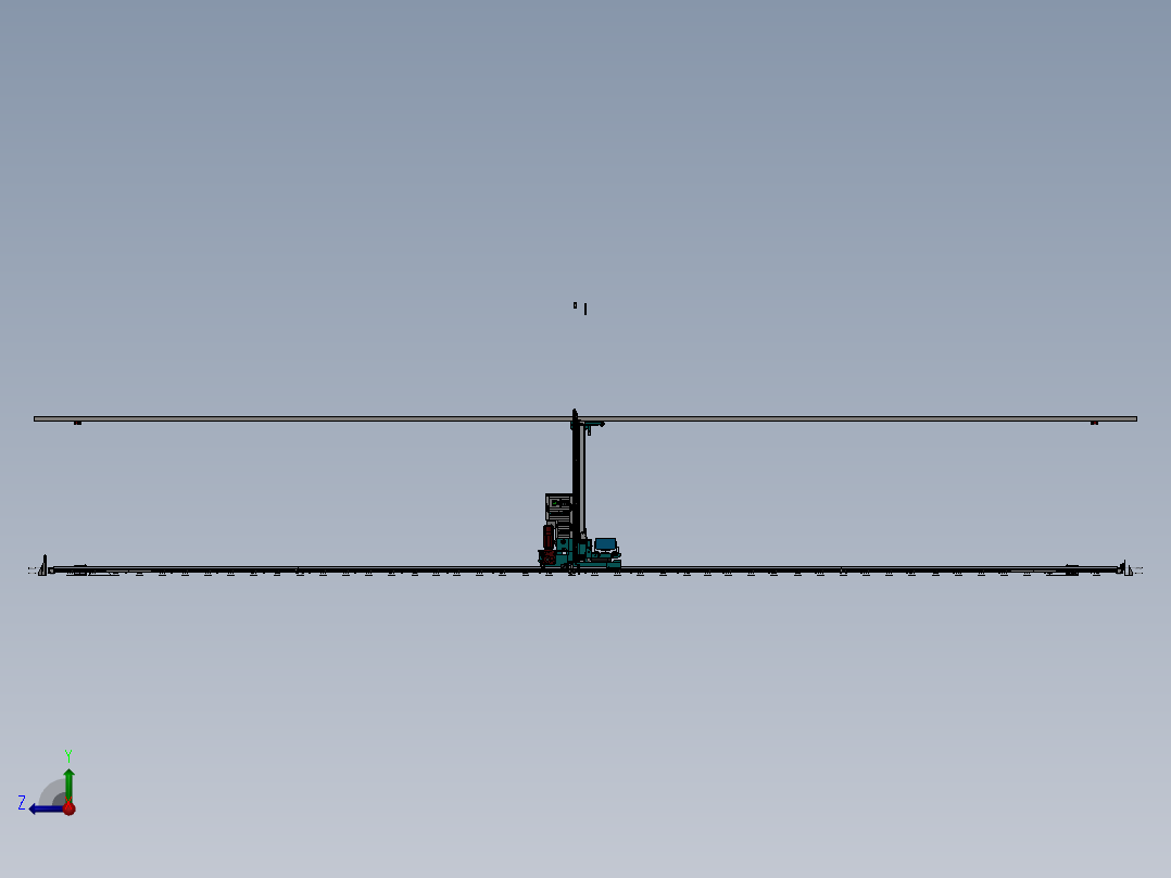 立体仓储单立柱堆垛机（投产使用）sw16可编辑右视图