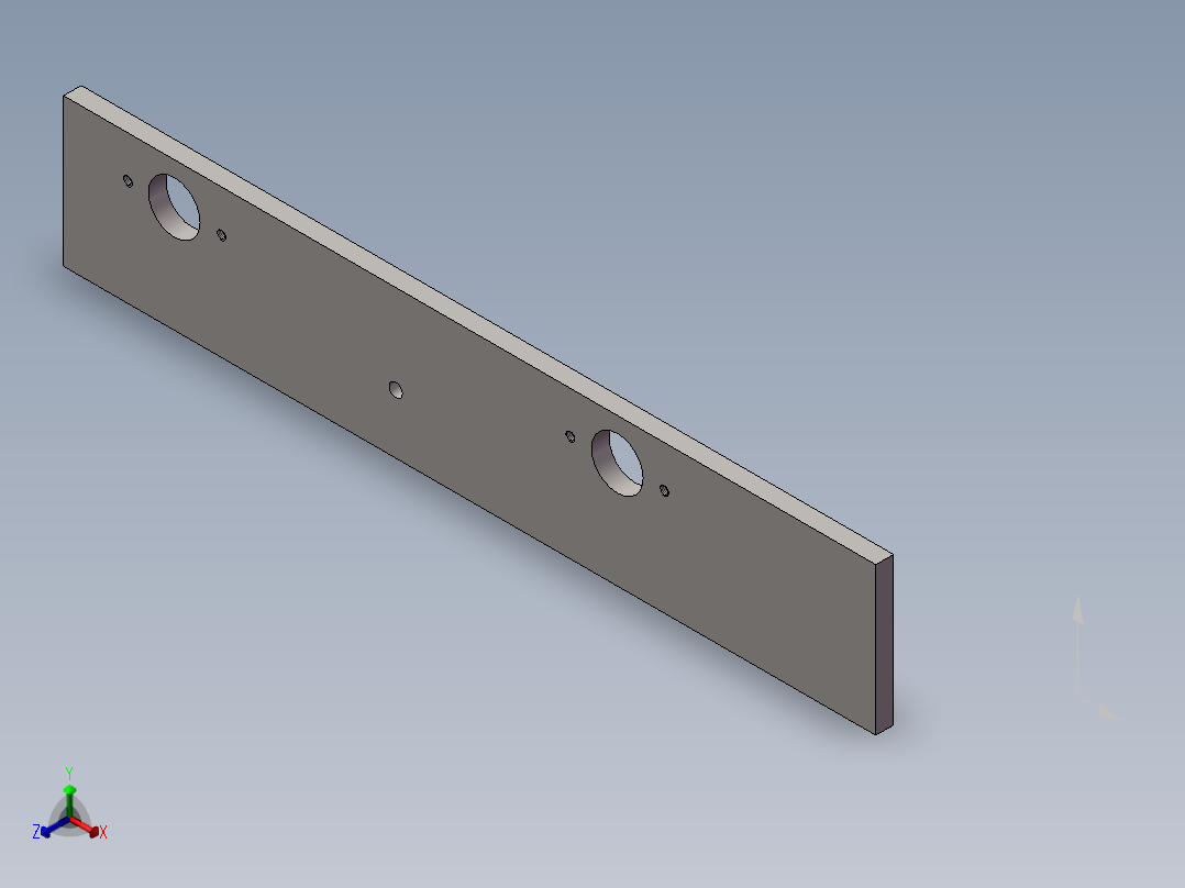 小胶辊板550正等轴测图